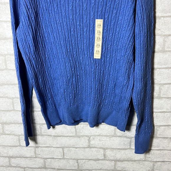 Sonoma long sleeve cable v-neck sweater size XL - Picture 3 of 10